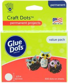 img 4 attached to 🔘 600 Pack Clear 1/2'' Double-Sided Glue Dots for Crafts - Reliable and Versatile Adhesive Solution