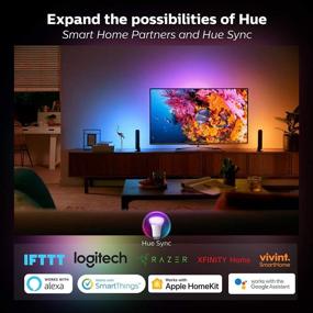 img 1 attached to 💡 Philips Hue Play Bar 7820430U7 - Smart Light Bulb Accessory Extension Cord in Black