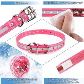 img 3 attached to 🐶 Premium LuckinPET Waterproof Dog Collar Replacement Strap: Easy Clean, Odorless & Durable Anti-Odor TPU, Adjustable Size, Metal Buckle - Ideal for Shock Collar and Fence