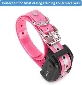 img 2 attached to 🐶 Premium LuckinPET Waterproof Dog Collar Replacement Strap: Easy Clean, Odorless & Durable Anti-Odor TPU, Adjustable Size, Metal Buckle - Ideal for Shock Collar and Fence