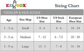 img 2 attached to 🧦 EZSOX Toddler Girls Socks - Seamless Toe, Non-Skid Grips, Cotton, Pull-Up Loops