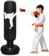 🥊 inflatable kids boxing punching bag 63inch freestanding bounce back, christmas edition for practicing karate, taekwondo, mma - perfect boxing bag for kids and adults (practice) logo