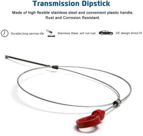 img 3 attached to 🔧 Dodge Jeep Transmission Dipstick | Easy Read Fluid Level Dipstick Tool w/ Marks | OE # 917-327 8863B, 9336 | Fits 42RLE, NAG1, and 62TE Transmissions