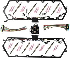 img 4 attached to 🔧 Enhanced SEO: Valve Cover Gaskets + 8 Glow Plugs + BK Relay & Inner Injector Glow Plug Harness Compatible with 7.3L Ford F250 F350 E250 E350 Diesel Powerstroke 1999-2003 (615-201, F81Z-6584-AA)