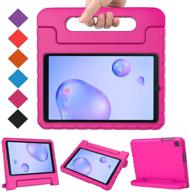 🌸 bmouo kids case for samsung galaxy tab a 8.4 2020 sm-t307, galaxy tab a 8.4 case, shockproof lightweight protective handle stand kids friendly case for samsung galaxy tab a 8.4 2020 - rose logo