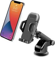 safe & secure click phone mount for car: drive smoothly on bumpy roads, iphone & thick case friendly hands-free cell phone car mount logo