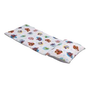 img 3 attached to 🐭 Disney Muppet Babies Deluxe Easy Fold Nap Mat - Blue, Green, Red, Yellow & Grey - Ideal for Toddlers