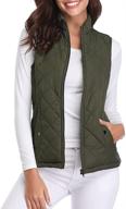 fuinloth womens padded lightweight quilted logo