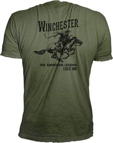 img 2 attached to 👕 Подлинная винтажная графическая военная одежда и рубашки Winchester для мужчин