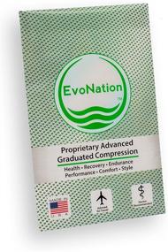 img 1 attached to 🧦 EvoNation Men's USA Made Graduated Compression Socks 30-40 mmHg - Extra Firm Pressure Medical Quality Knee High Orthopedic Support Stockings Hose - Best Comfort Fit, Circulation, and Travel (XL, Black)