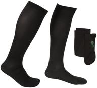 🧦 evonation men's usa made graduated compression socks 30-40 mmhg - extra firm pressure medical quality knee high orthopedic support stockings hose - best comfort fit, circulation, and travel (xl, black) логотип