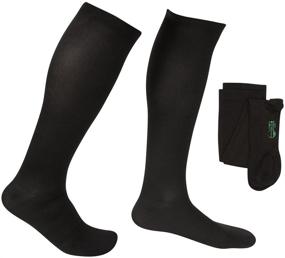 img 4 attached to 🧦 EvoNation Men's USA Made Graduated Compression Socks 30-40 mmHg - Extra Firm Pressure Medical Quality Knee High Orthopedic Support Stockings Hose - Best Comfort Fit, Circulation, and Travel (XL, Black)