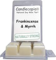 🕯️ candlecopia frankincense & myrrh highly fragrant handmade vegan wax melts, 12 fragranced wax cubes, 6.4 oz in 2 sets of 6-packs логотип