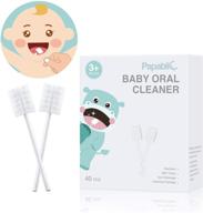 👶 papablic baby tongue cleaner [40-pack]: efficient gum cleaning for babies and infants ages 0-2 years logo