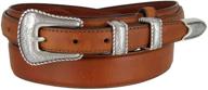 🤠 high-quality silver oil tanned genuine leather western men's accessories: refined style with unmatched durability logo