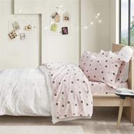 cozy 100% cotton flannel novelty print animals stars cute warm ultra soft cold weather bedding set - twin, pink llamas logo