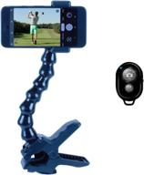 enhance your swing skills with our swing recording system: clamp/gooseneck mount cell phone clip holder and training aid – perfect for any smart phone! easy setup, remote control included логотип