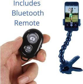 img 3 attached to Enhance Your Swing Skills with our Swing Recording System: Clamp/Gooseneck Mount Cell Phone Clip Holder and Training Aid – Perfect for Any Smart Phone! Easy Setup, Remote Control Included