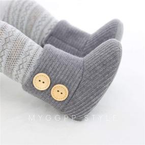 img 3 attached to 👶 COSANKIM Soft Anti-Slip Sole Snow Booties for Newborn Baby Girls and Boys - Warm Winter Toddler Infant Prewalker Shoes