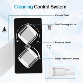 img 3 attached to 🚽 Non-Electric Dual Nozzle Mechanical Bidet Attachment for Toilet - Cold Water, Self Cleaning, Adjustable Pressure - Ideal for Rear and Feminine Wash - Easy Installation