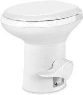 🚽 yitahome high-profile rv toilet with pedal flush, gravity flush design for car motorhome caravan travel - white logo