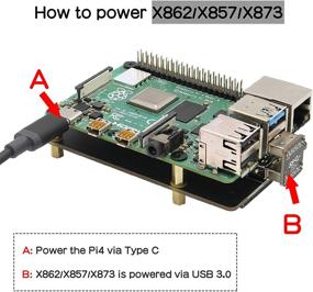 img 2 attached to Geekworm Raspberry Pi 4 mSATA SSD Adapter X857 V2.0, Raspberry Pi 4 Model B X857 V2.0 mSATA SSD Expansion Board USB3.0 Module for Raspberry Pi 4B UASP Supported ONLY" - Revised: "Geekworm Raspberry Pi 4 mSATA SSD Adapter X857 V2.0 with Raspberry Pi 4 Model B X857 V2.0 mSATA SSD Expansion Board USB3.0 Module - Raspberry Pi 4B UASP Supported EXCLUSIVELY