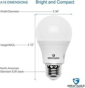 img 2 attached to 💡 Brilliant Brightness: Great Eagle A19 LED Light Bulb for Exceptional Illumination