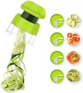 🥒 spiralizer zucchini spiraler veggie spiralizer - the ultimate 4 in 1 noodle maker & vegetable slicer for healthy salads logo