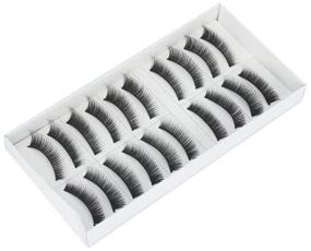 img 4 attached to 10 Pairs of False Fake Eyelashes, Set #385a by TheWin