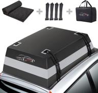 🚘 spacious 21 cubic feet car roof bag: waterproof, anti-tear, and versatile for all vehicles with/without rack logo