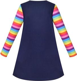 img 3 attached to ❄️ Snowman Holiday Girls' Clothing and Dresses with Festive Sleeves