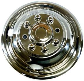 img 3 attached to 🚗 Kaper II SS-E35008-ULT Polished Stainless Steel Ford Wheel Simulator Set: Perfect Fit for Ford E350 / E450, 16" X 6", 8 Lug, 6.5 Bolt Circle with 4 Hand Hole