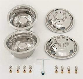 img 4 attached to 🚗 Kaper II SS-E35008-ULT Polished Stainless Steel Ford Wheel Simulator Set: Perfect Fit for Ford E350 / E450, 16" X 6", 8 Lug, 6.5 Bolt Circle with 4 Hand Hole