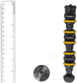img 3 attached to 📷 Grifiti Nootle Recon 5 Flex Arm Leg Magnetic Camera Mount Stand with 6-Inch Flex Leg - Secure and Versatile Mount for Cameras, Arlo, Theta, Video - Attach to Steel or Other Magnetic Surfaces
