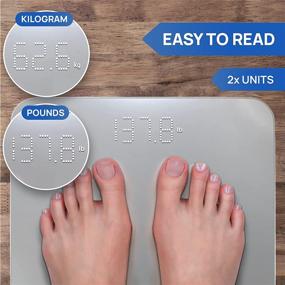 img 3 attached to 🔢 INEVIFIT Bathroom Scale: Highly Accurate Digital Body Weight Scale, Measures up to 400 lbs., Includes Batteries