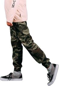 img 2 attached to Stay Comfortable and Active with Brooklyn Athletics Boys' Jogger Stretch Trousers