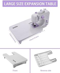 img 3 attached to 🧵 Gnixne Sewing Machine: Portable and Beginner-Friendly with Extension Table, 12 Built-in Stitches, 2 Speeds, Foot Pedal, Light, and Accessory Kit
