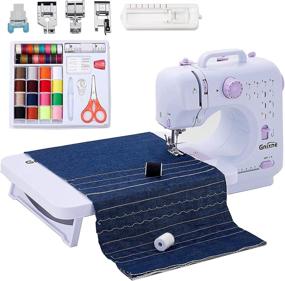 img 4 attached to 🧵 Gnixne Sewing Machine: Portable and Beginner-Friendly with Extension Table, 12 Built-in Stitches, 2 Speeds, Foot Pedal, Light, and Accessory Kit