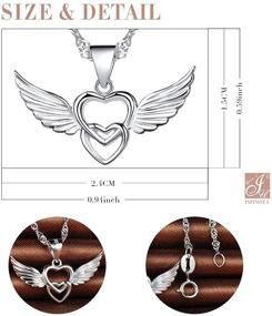 img 3 attached to 💞 Infinity U Interlocking Hearts Pendant Necklace for Women, 925 Sterling Silver, Rose Gold and Silver Option