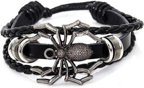 img 1 attached to Xusamss Drawstring Leather Bracelet 7 8Inches