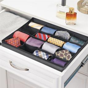 img 2 attached to MDesign Fabric Dresser Storage Organizer Storage & Organization