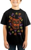 five nights freddys character t shirt x small logo