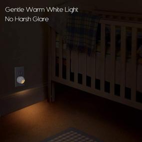 img 1 attached to 🌙 Emotionlite Warm White LED Night Lights with 360° Rotation & Dusk to Dawn Sensor - UL Listed, Ideal for Bedroom, Hallway, Bathroom, Kitchen, Stairways, Corridor - 4 Pack