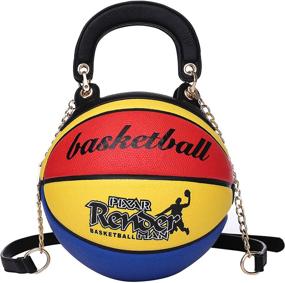 img 4 attached to Basketball Shoulder Messenger Crossbody Basketball Red Women's Handbags & Wallets and Shoulder Bags