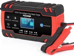 img 4 attached to ABLY Car Battery Charger: 12V/8A 24V/4A Automatic Smart Charger with LCD Display and Pulse Repair - for Car, Lawn Mower, Motorcycle, Boat, SUV and More