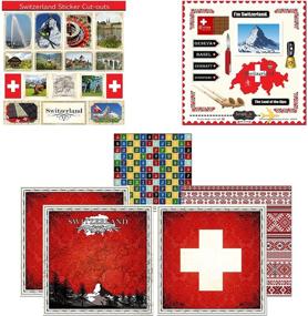 img 1 attached to Captivating Switzerland Sightseeing Scrapbook Kit: Themed Paper and Stickers by Scrapbook Customs