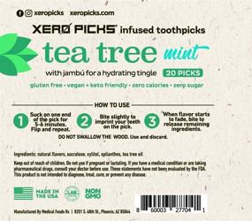 img 3 attached to 🌿 Xero Picks TEA TREE Infused Flavored Toothpicks: Fresh Breath & Minty Bliss - 20 Picks (1 Pack)