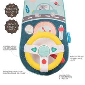 img 2 attached to Explore the Taf Toys Koala Car Wheel Toy: Enhance Toddler's Emotional Intelligence, Senses, and Motor Skills through Early Age Driving Imitation, Buttons Operated Sounds & Lights, and a Baby Safe Mirror!