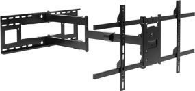 img 4 attached to 🖥️ Mount-It! Long Arm TV Mount with Full Motion Wall Bracket, 40 inch Extension Articulating Arm, Fits Screen Sizes 42-80 Inch, VESA 800x400mm Compatible, Holds up to 110 lbs