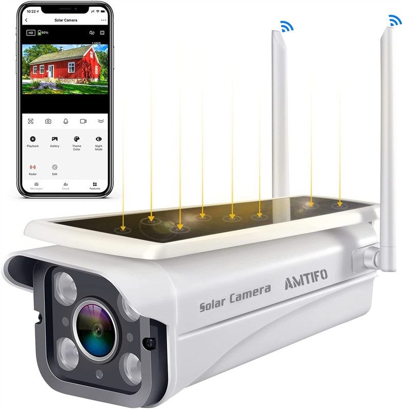 wireless security rechargeable amtifo waterproof 로고